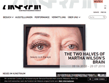 Tablet Screenshot of kunstraum.net